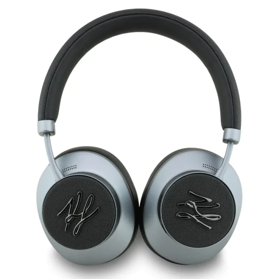 Безжични слушалки Karl Lagerfeld Grained Initials - Over-Ear Headset, ANC, Bluetooth, Type-C - Черни