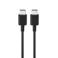 Кабел за данни Samsung Original (EP-DG980) - Type-C към Type-C Fast Charging 3A, 25W, 1м - Черен (Bulk Packing)