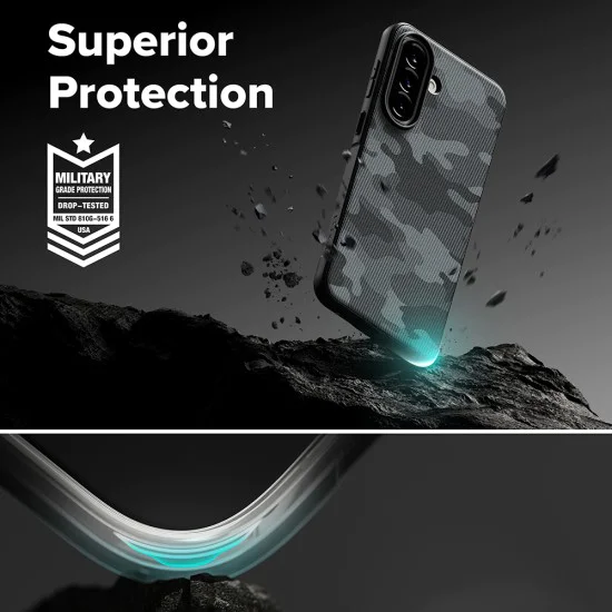 Калъф за Samsung Galaxy A57 5G - Onyx - Ringke - Camo Black