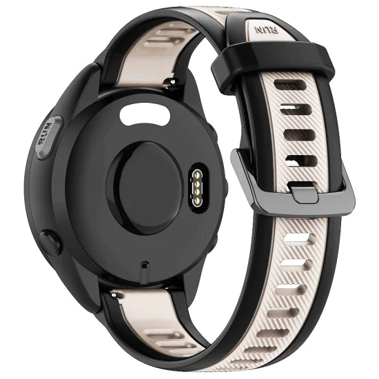 Каишка за часовник Techsuit 18mm (W053) - Huawei Watch GT 4 (41mm)/W1, Garmin Venu 2S/Vivoactive 4S - Бежова