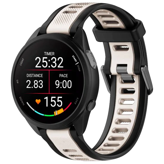 Каишка за часовник Techsuit 18mm (W053) - Huawei Watch GT 4 (41mm)/W1, Garmin Venu 2S/Vivoactive 4S - Бежова