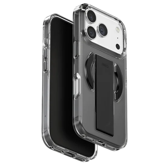 Калъф за iPhone 17 Pro - Heldro Air MagClick - UNIQ - Черен / Сив