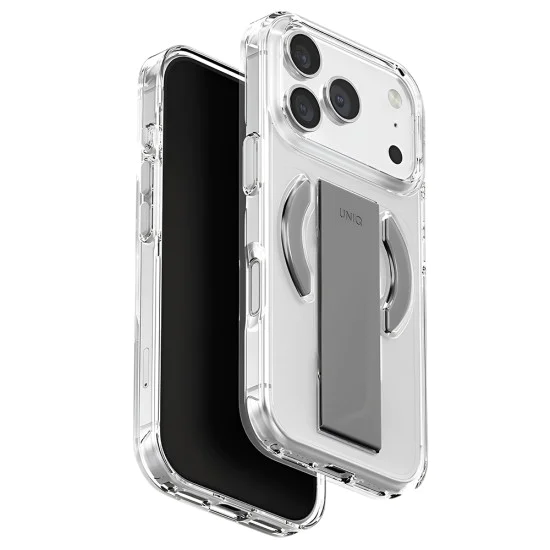 Калъф за iPhone 17 Pro - Heldro Air MagClick - UNIQ - Прозрачен / Сив