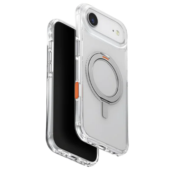 Калъф за iPhone 17 Air - Swivix 360° Kickstand - UNIQ - Сребрист