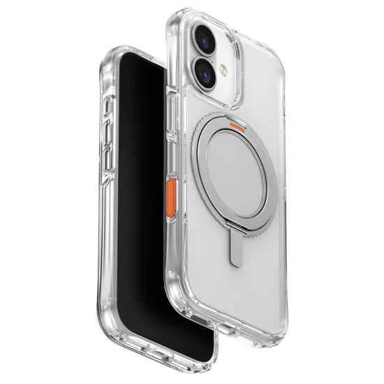 Калъф за iPhone 17 - Swivix 360° Kickstand - UNIQ - Сребрист
