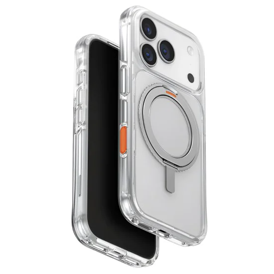 Калъф за iPhone 17 Pro Max - Swivix 360° Kickstand - UNIQ - Сребрист