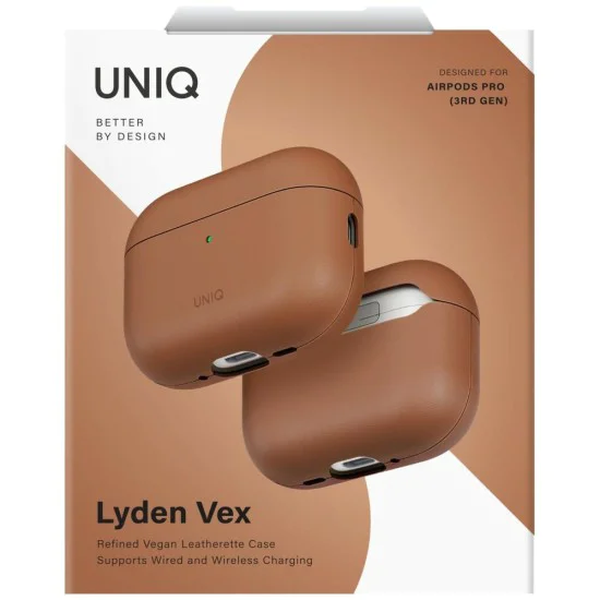 Калъф за AirPods Pro 3 - Lyden Vex Series - UNIQ - Кафяв