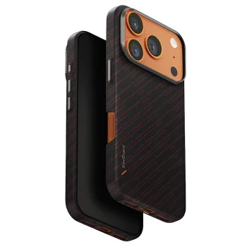 Калъф за iPhone 17 Pro - Keva Aramid - UNIQ - Silent Lava