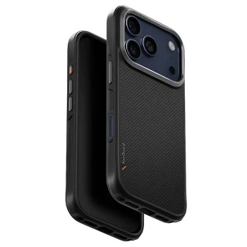 Калъф за iPhone 17 Pro - Keva Aramid - UNIQ - Черен
