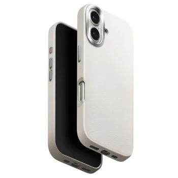 Калъф за iPhone 17 - Lyden Leatherette Case - UNIQ - Сив