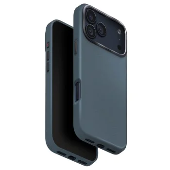 Калъф за iPhone 17 Pro Max - Lyden Leatherette Case - UNIQ - Син