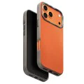 Калъф за iPhone 17 Pro - Lyden Leatherette Case - UNIQ - Оранжев / Бежов