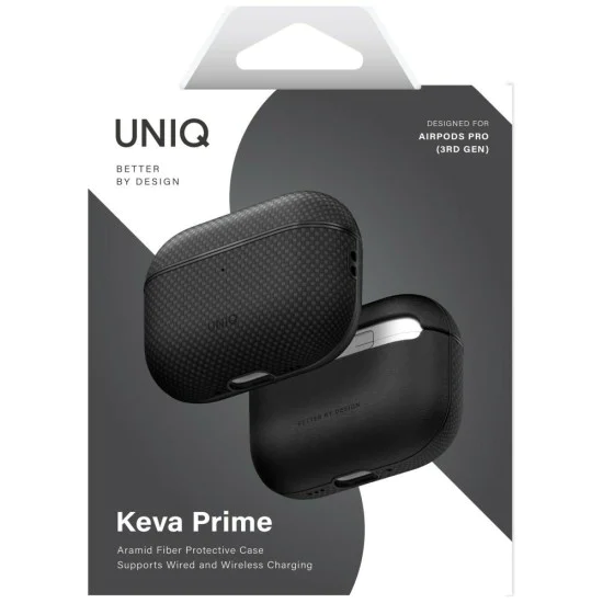 Калъф за AirPods Pro 3 - Keva Prime Series - UNIQ - Черен