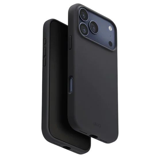 Калъф за iPhone 17 Pro Max - Lino MagClick™ - UNIQ - Charcoal Black