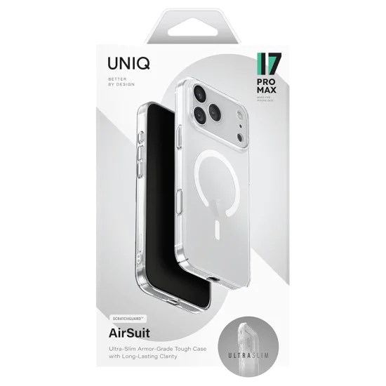 Калъф за iPhone 17 Pro - AirSuit MagClick - UNIQ - Прозрачен