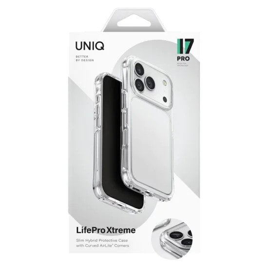 Калъф за iPhone 17 Pro Max - LifePro Xtreme - UNIQ - Прозрачен