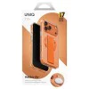 Калъф за iPhone 17 Pro - Heldro Air MagClick - UNIQ - Прозрачен / Оранжев