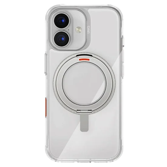 Калъф за iPhone 17 - Swivix 360° Kickstand - UNIQ - Сребрист