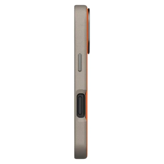 Калъф за iPhone 17 Pro - Lyden Leatherette Case - UNIQ - Оранжев / Бежов