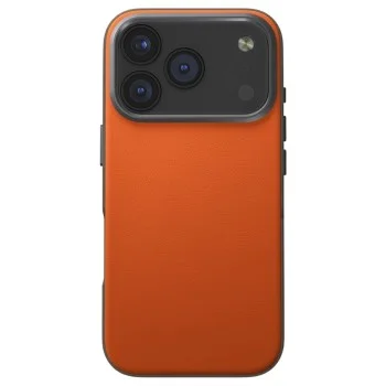 Калъф за iPhone 17 Pro - Lyden Leatherette Case - UNIQ - Оранжев / Бежов