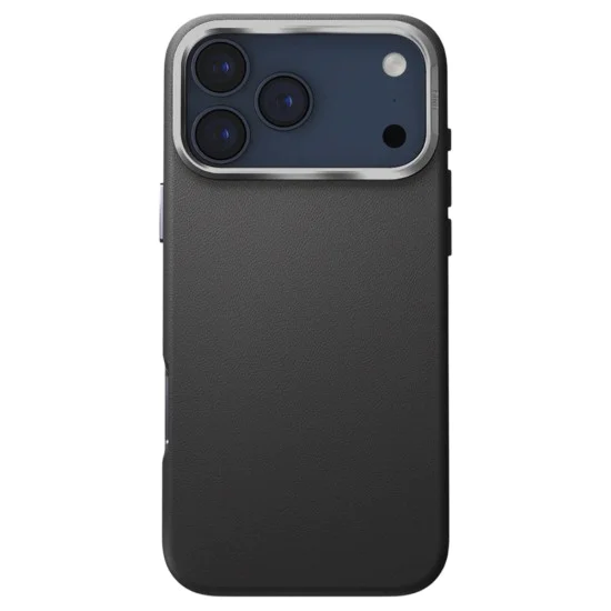 Калъф за iPhone 17 Pro - Lyden Leatherette Case - UNIQ - Черен