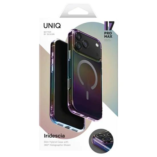 Калъф за iPhone 17 Pro Max - Iridescia MagClick™ - UNIQ - Aurora Borealis