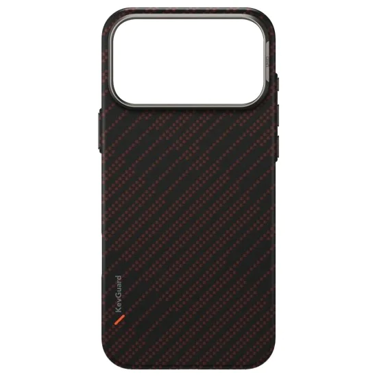 Калъф за iPhone 17 Pro Max - Keva Aramid - UNIQ - Silent Lava