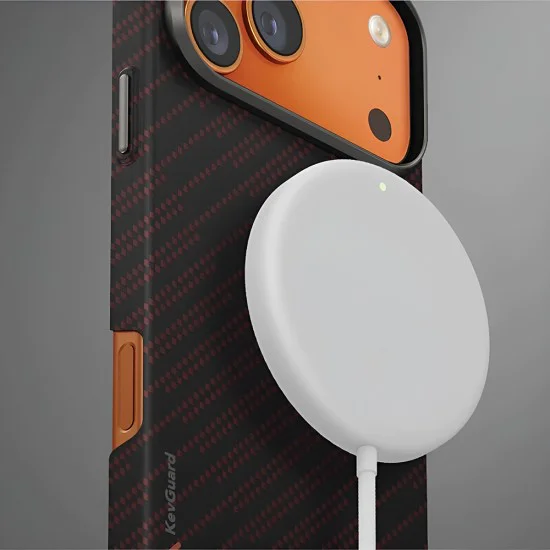 Калъф за iPhone 17 Pro Max - Keva Aramid - UNIQ - Silent Lava