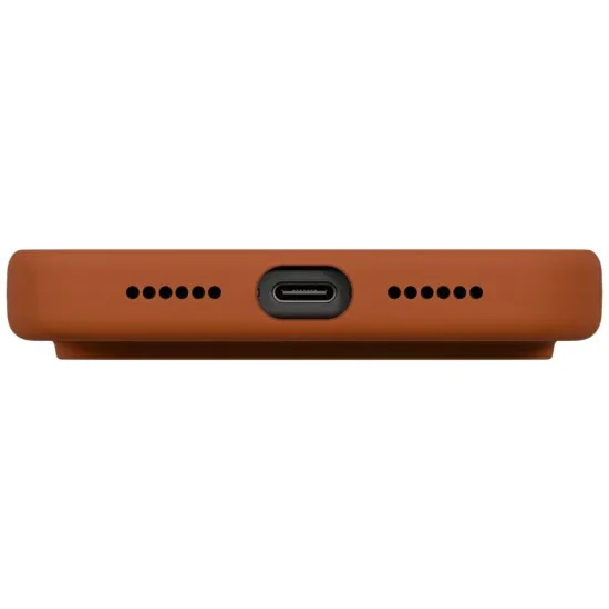 Калъф за iPhone 17 Pro - Lino MagClick™ - UNIQ - Burnt Sienna