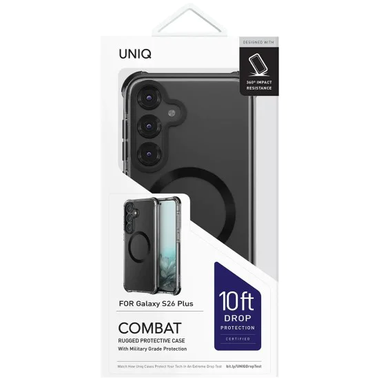 Калъф за Samsung Galaxy S26 Plus - Combat MagClick - UNIQ - Черен