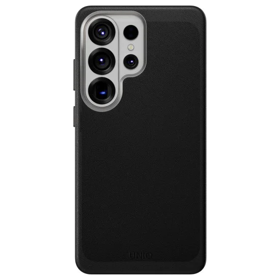 Калъф за Samsung Galaxy S26 Ultra - Lyden Leatherette Case - UNIQ - Черен