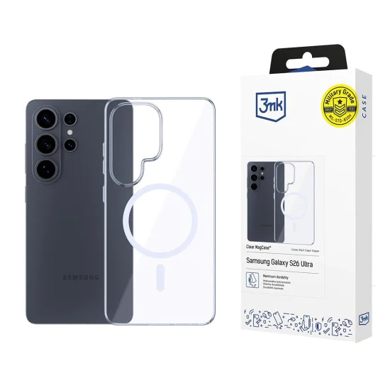 Калъф за Samsung Galaxy S26 Ultra - Clear MagCase - 3mk - Прозрачен