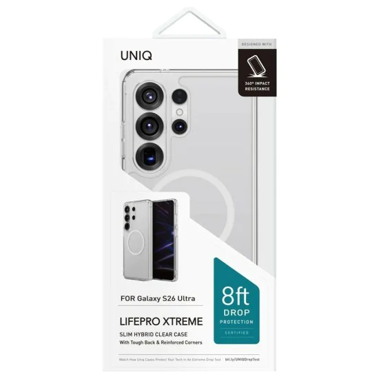 Калъф за Samsung Galaxy S26 Ultra - LifePro Xtreme MagClick - UNIQ - Прозрачен