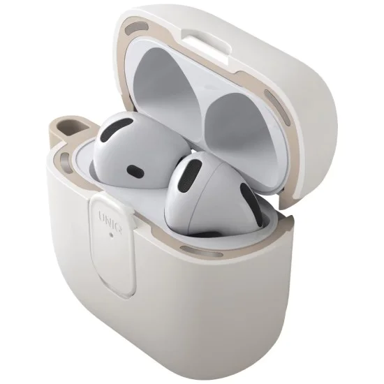Калъф за AirPods 4 - Clyde Series - UNIQ - Сив / Бежов
