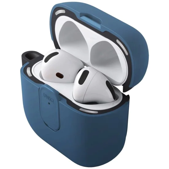 Калъф за AirPods 4 - Clyde Series - UNIQ - Син / Черен