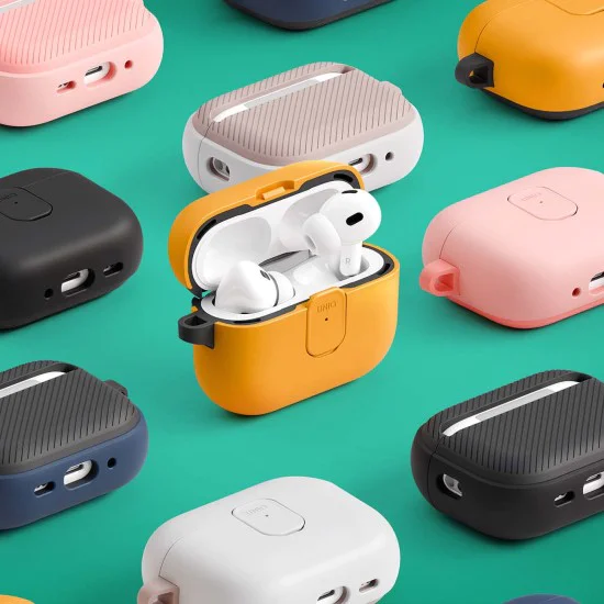 Калъф за AirPods 4 - Clyde Series - UNIQ - Син / Черен