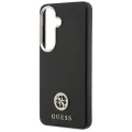 Калъф за Samsung Galaxy S26 Plus - Rhinestone Round Logo MagSafe - Guess - Черен