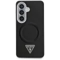 Калъф за Samsung Galaxy S26 - Embossed Ring Triangle Logo MagSafe - Guess - Черен