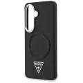 Калъф за Samsung Galaxy S26 - Embossed Ring Triangle Logo MagSafe - Guess - Черен