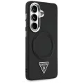 Калъф за Samsung Galaxy S26 - Embossed Ring Triangle Logo MagSafe - Guess - Черен