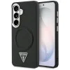 Калъф за Samsung Galaxy S26 - Embossed Ring Triangle Logo MagSafe - Guess - Черен