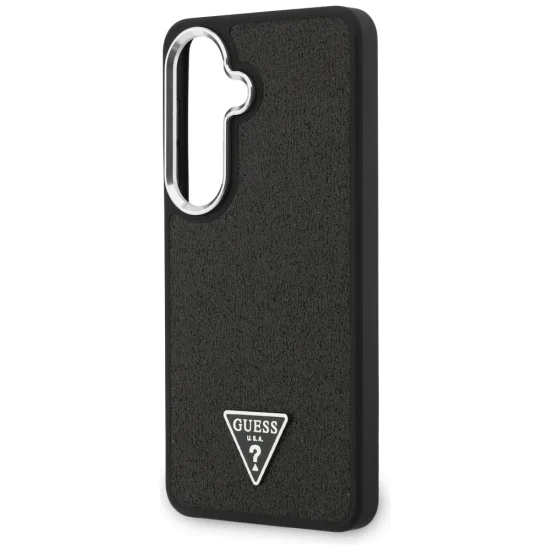 Калъф за Samsung Galaxy S26 Plus - Fixed Glitter Triangle Logo MagSafe - Guess - Черен