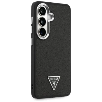 Калъф за Samsung Galaxy S26 Plus - Fixed Glitter Triangle Logo MagSafe - Guess - Черен