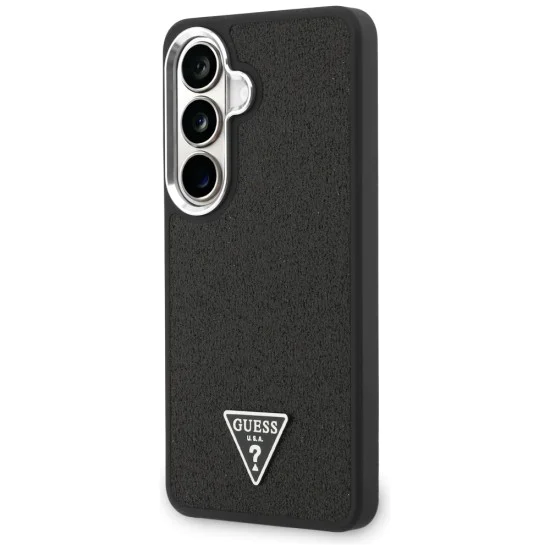 Калъф за Samsung Galaxy S26 Plus - Fixed Glitter Triangle Logo MagSafe - Guess - Черен