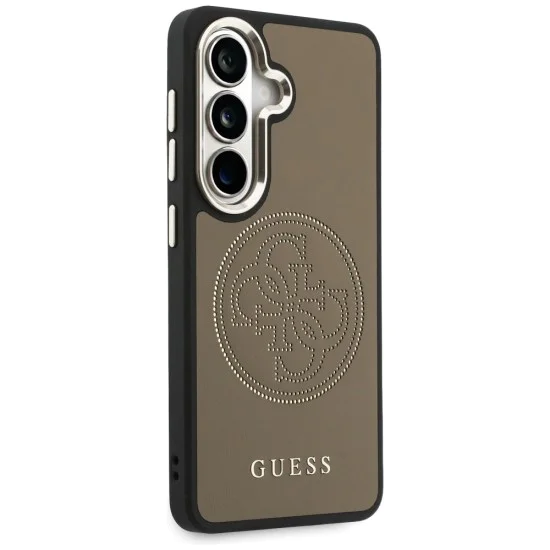 Калъф за Samsung Galaxy S26 - Perforated Logo MagSafe - Guess - Кафяв