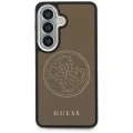 Калъф за Samsung Galaxy S26 - Perforated Logo MagSafe - Guess - Кафяв