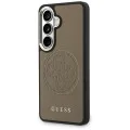 Калъф за Samsung Galaxy S26 - Perforated Logo MagSafe - Guess - Кафяв