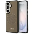Калъф за Samsung Galaxy S26 - Perforated Logo MagSafe - Guess - Кафяв