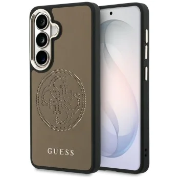 Калъф за Samsung Galaxy S26 - Perforated Logo MagSafe - Guess - Кафяв