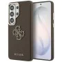 Калъф за Samsung Galaxy S26 Ultra - Grained Big 4G Metal Logo - Guess - Кафяв
